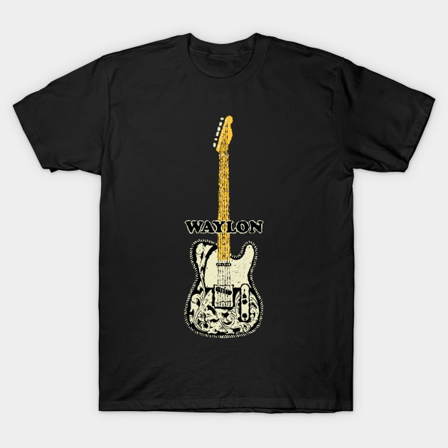 Waylon Jennings Telecaster Guitar Waylon Jennings T Shirt